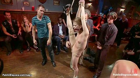 Bound Slave Gangbanged In Public With Princess Donna, Mark Davis And Sensi Pearl