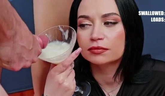 Cfnm femdom bitch jerk cumshot