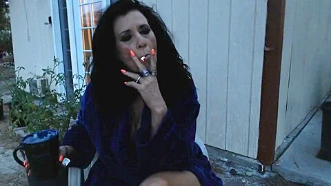 Step mom SNEAKS outside to smoke before sunrise