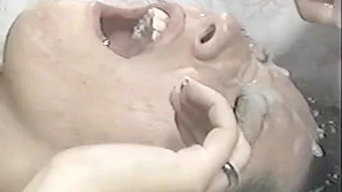 Savoury chicks in great bukkake compilation