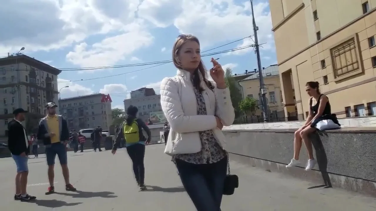 smoking fetish candid girl #319