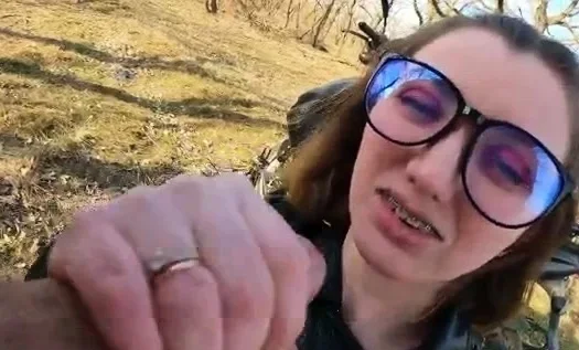den_kris - Cutie in a Leather Jacket Has Hard Anal Sex