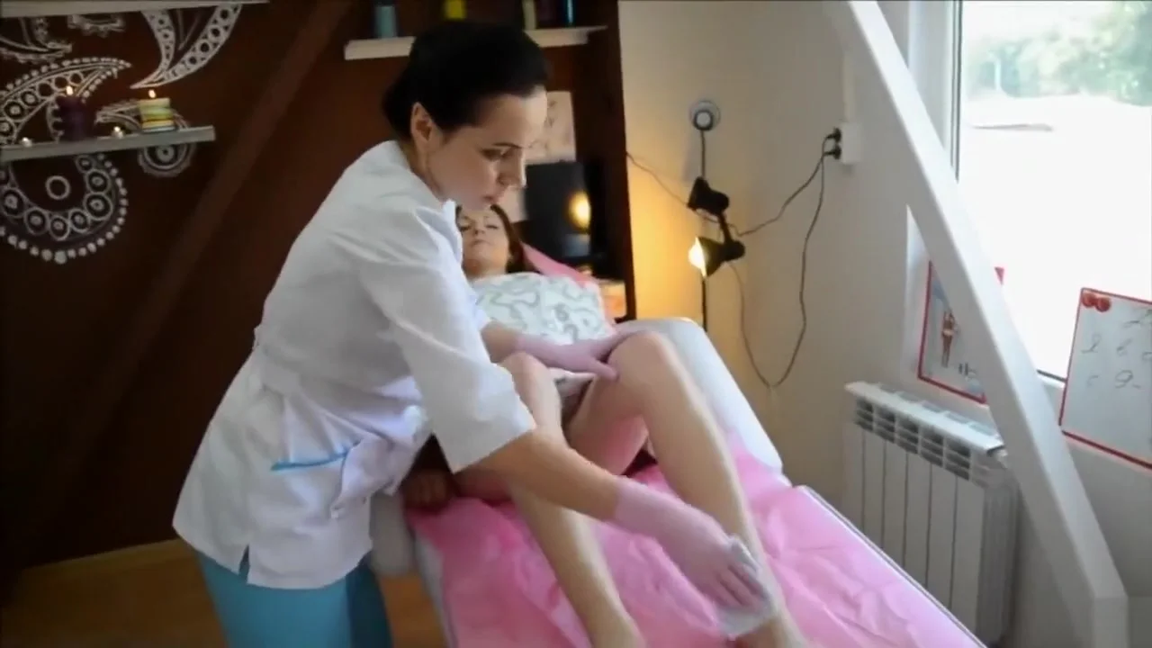 Hair removal treatment for the lovely Russian girl