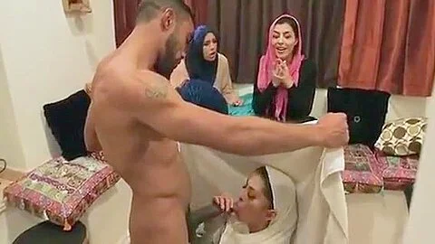Sophia Leone Bride andamp_ Sexy Friendand#039_s Fuck (Group Sex) in Hijab Fucked By Stripper (Full Sex Tape)