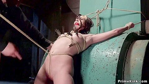 Master Takes Down Hot Brunette Slave Katt