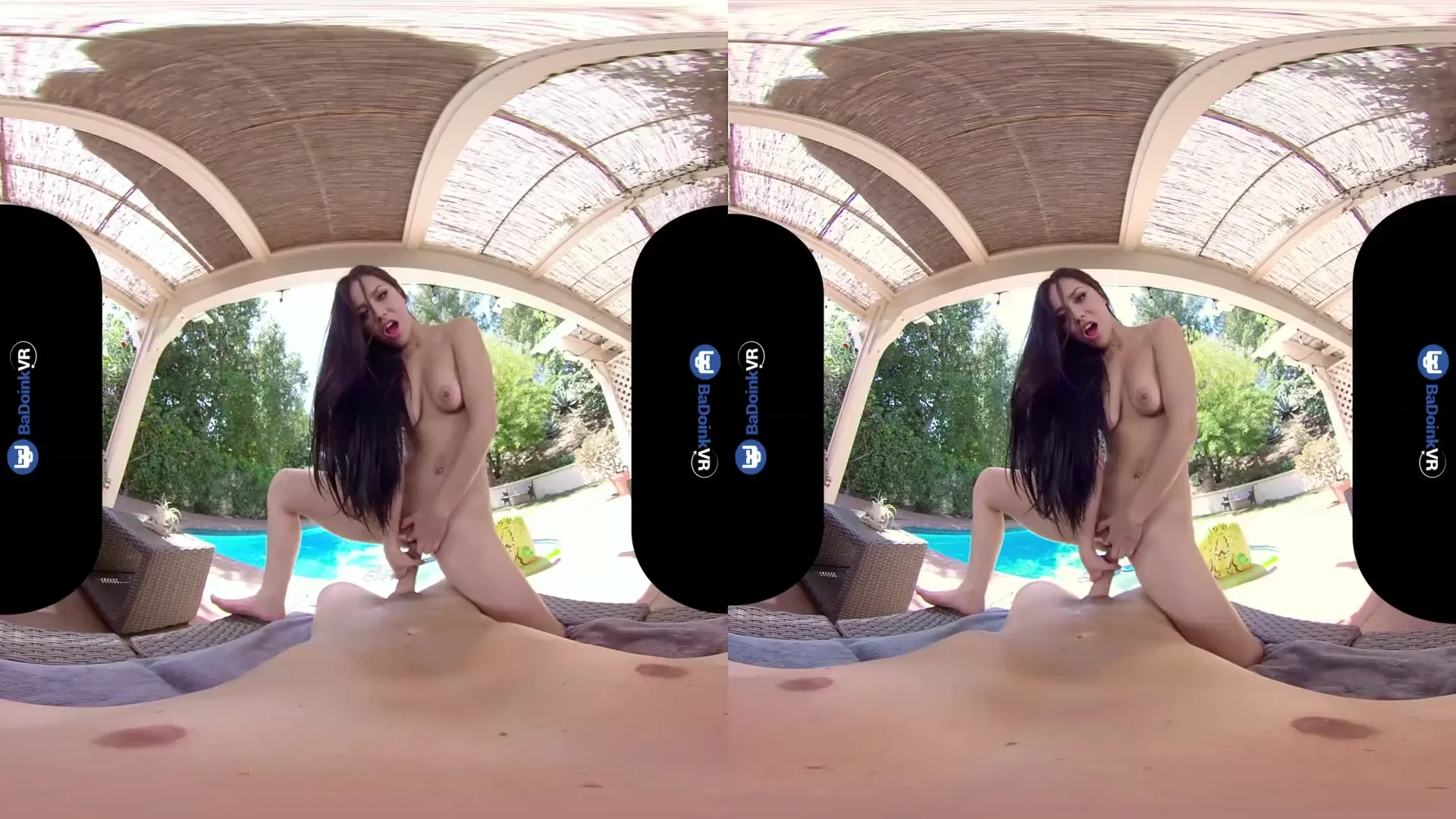 Vr Porn, Brunette Babe And Alina Lopez - One On One Outdoor Sex Party