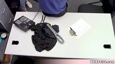 Cute Blonde Shoplifter Chick Endures A Strip Search And