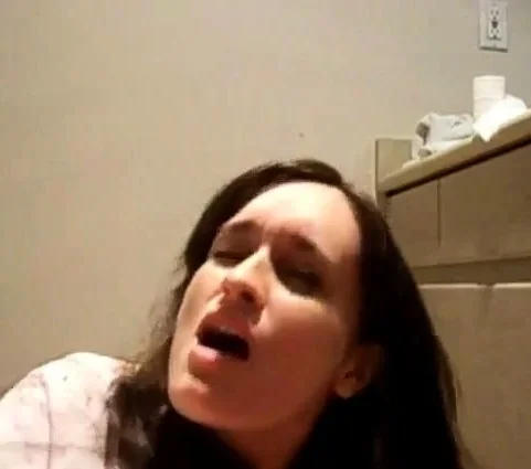 face of orgasm on bathroom floor