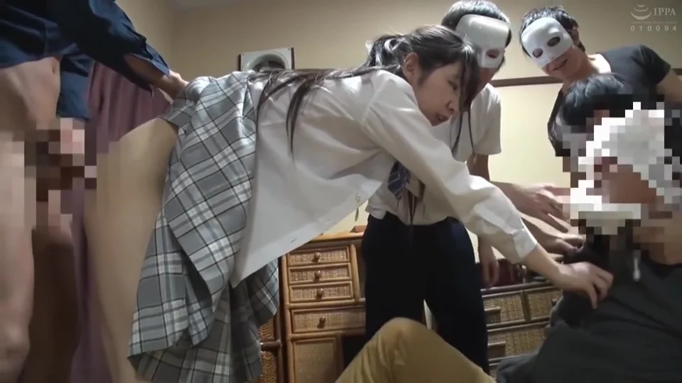 Skinny Nipponese teen 18+ Gangbang Thrilling Adult Clip