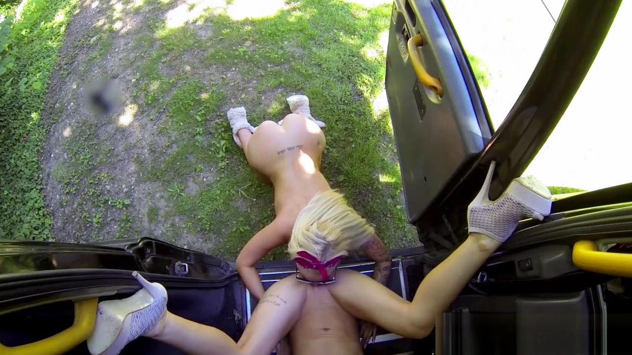Busty redhead cabbie pussylicked by real babe