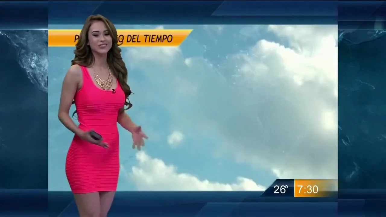 Unforgettable body of the hot Mexican weather girl