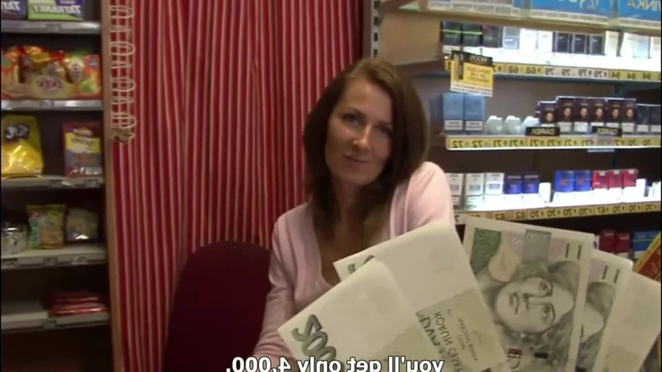 Amateur Milf Screwed Hard In The Shop