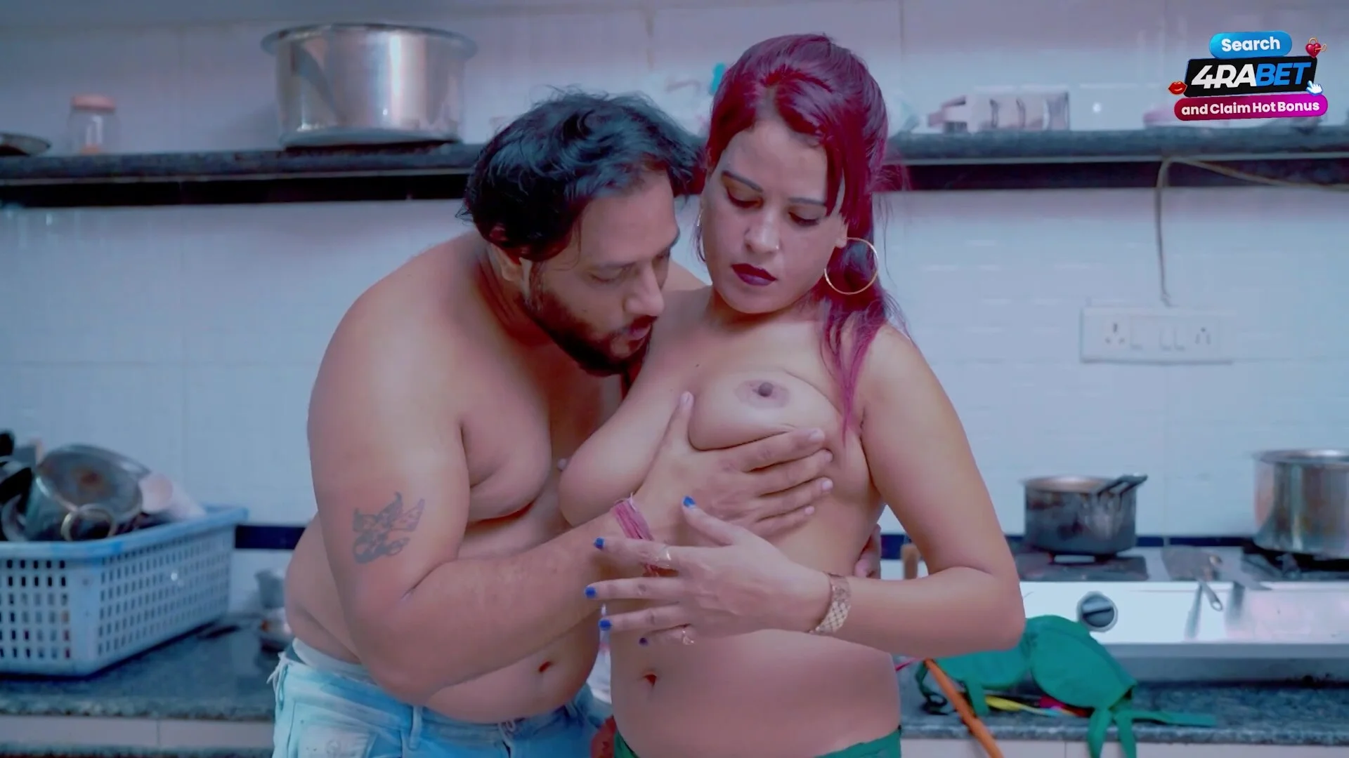 Super sexy newly married Bhabhi fucked hard by her devar in the kitchen
