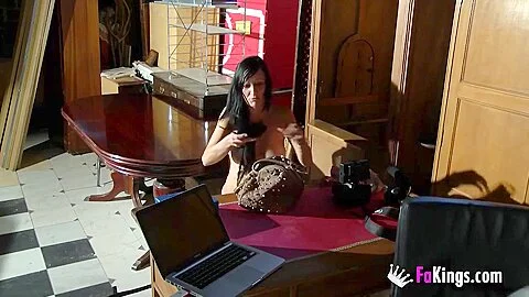 Rosa Garcia tries out a porn casting