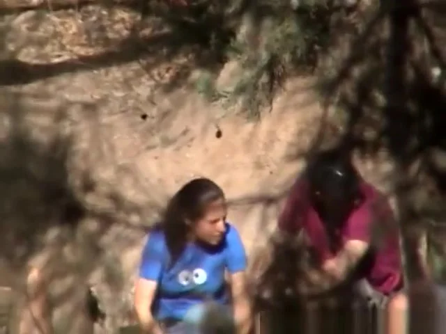 Caught Peeing in Forest