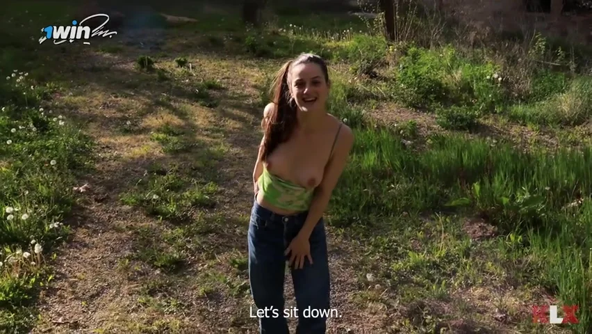 Lovers X - Public Park Bj Sexy Brunette Takes It Deep - Blowjob Fantasies - Klx