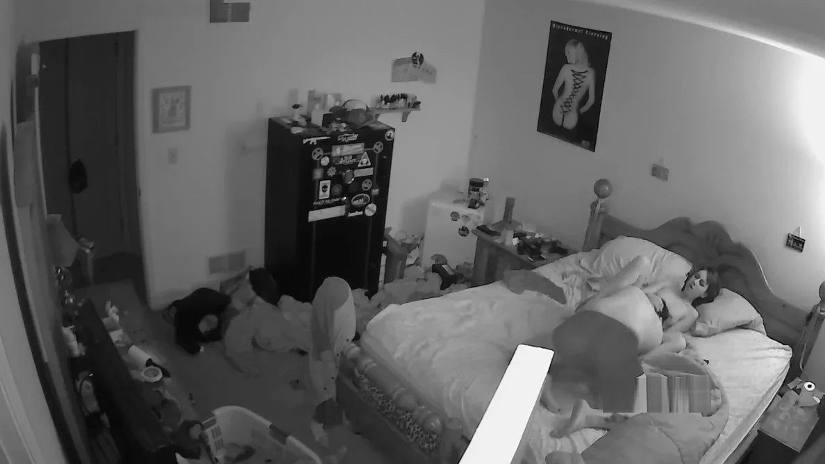 Hot Couple fucking in Bedroom HACKING CAM