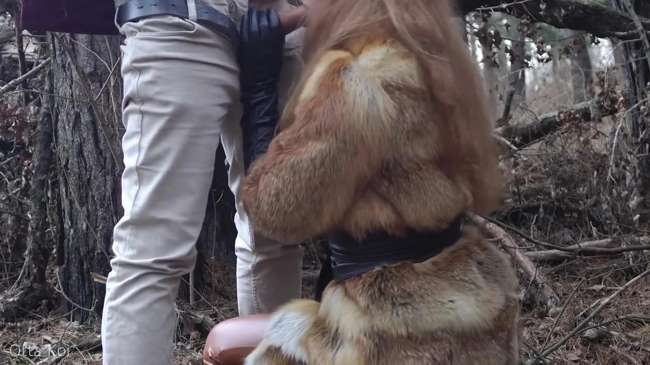 Outdoor Sex With Redhead teen 18+ In Winter Forest. Risky Public Fuck - Otta Koi
