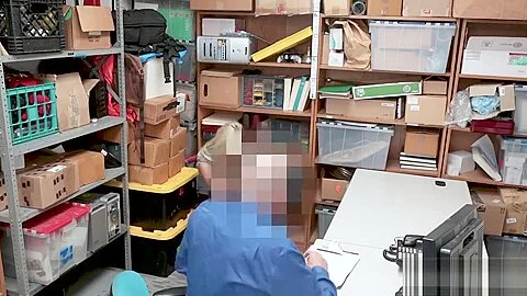 Blonde teen 18+ with big tits busted by a bad policeman