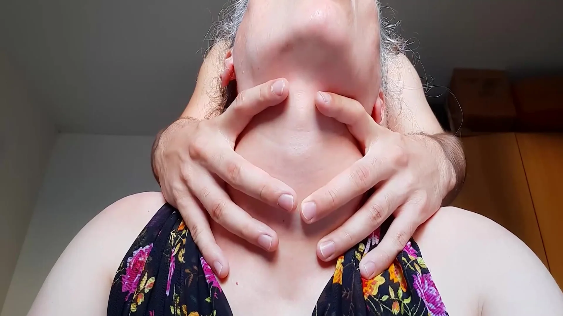 Neck Massage Huge Female Adams Apple