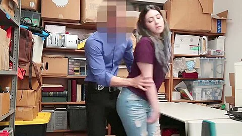 Stealing stepdaughter teen 18+ got punished for shoplifting