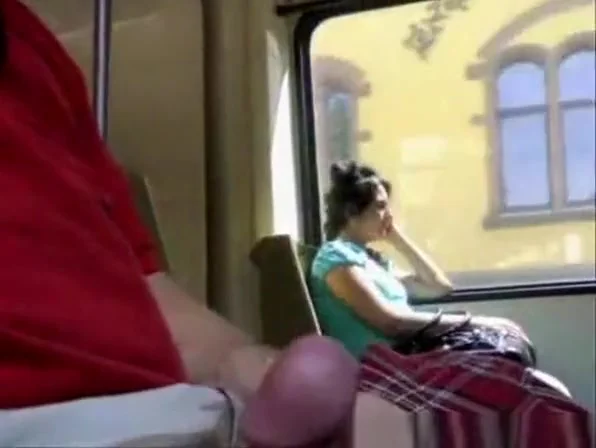 Cum in a Train