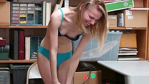 Shoplifter teen 18+ Catarina Petrov sucks and fucks dudes cock