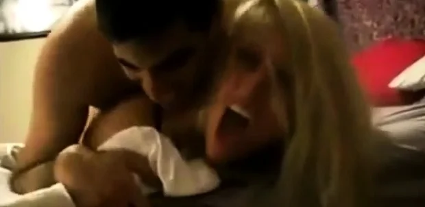 Hot white girl banged by arab mus from behind