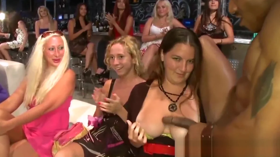 Party loving babes going wild with big dick dancers