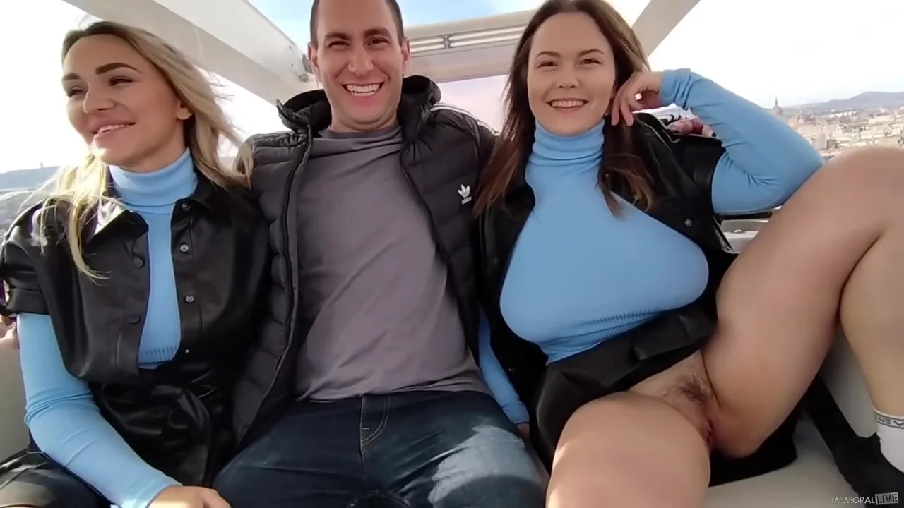 Merida Sat & Peachy Alice - Two Busty Babes Share Cock