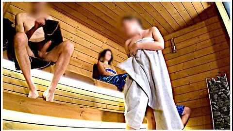 Sauna Adventure Pt1: I Show My Hard Cock To Three People In The Sauna