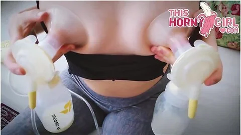 Stepsister Milking Her Swollen Boobs