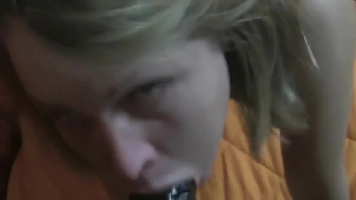 Worthless Dumb German Blonde Cunt Has Fun With Fuck Machine