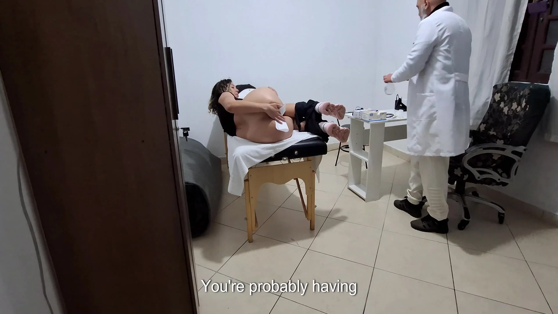 A Milf Gets Fingered By The Proctologist During An Anal Exam