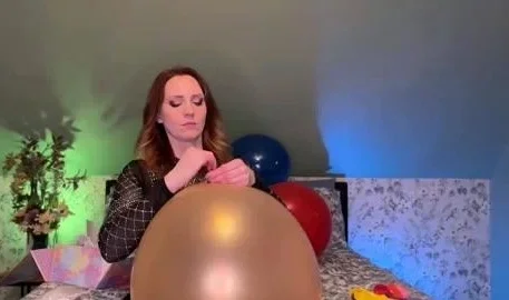 SneezeGoddess - Party Time Balloon Blowing and Hand Pumping