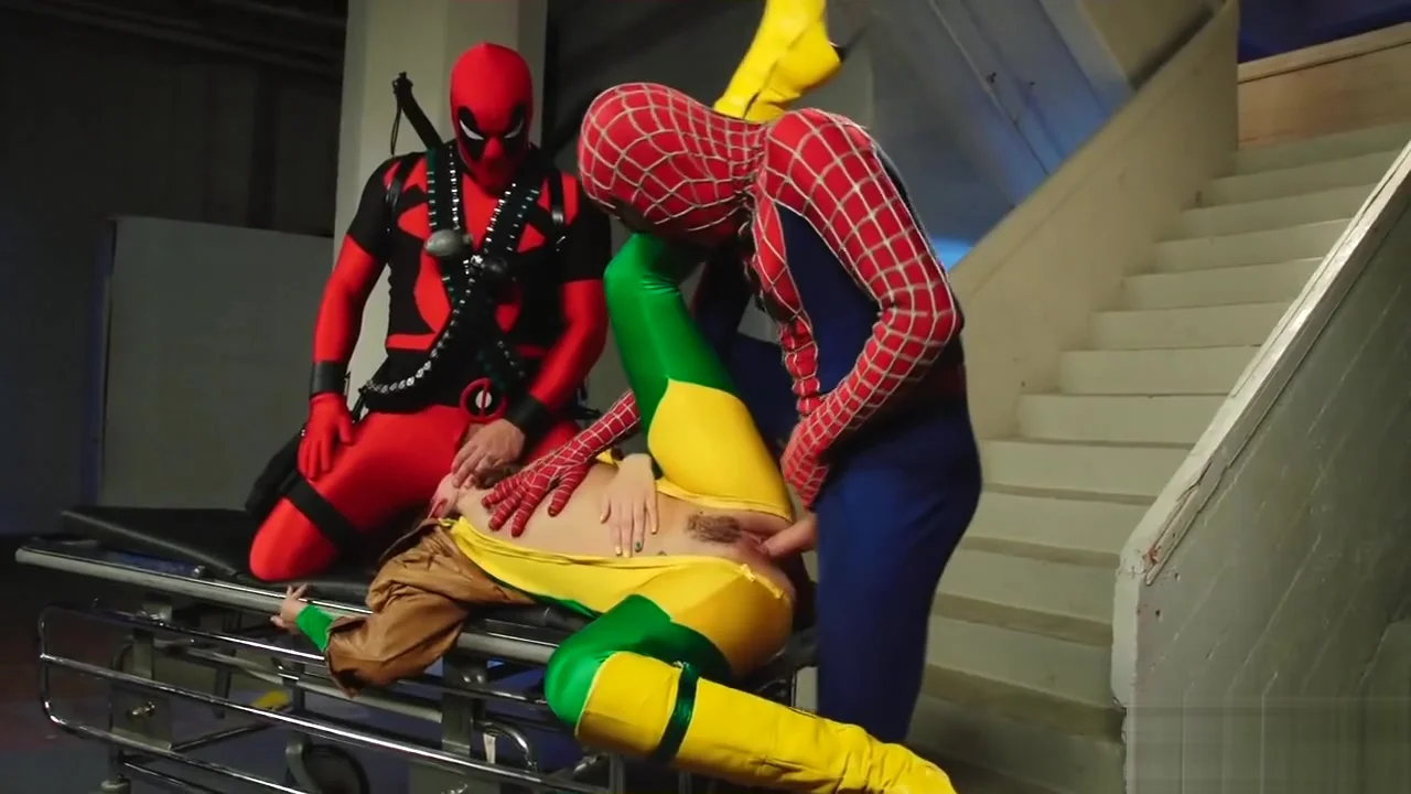 Girl In A Costume Needs Two Cocks