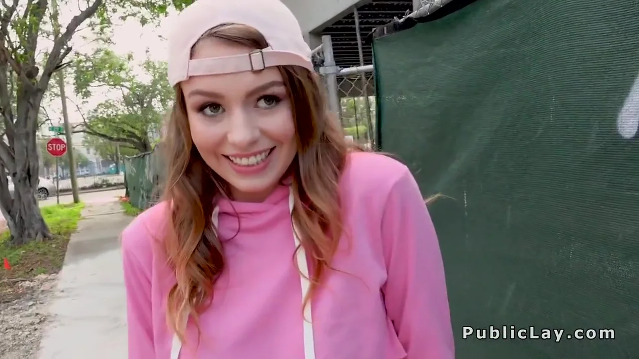 teen 18+ With Cap Gets Facial In Public