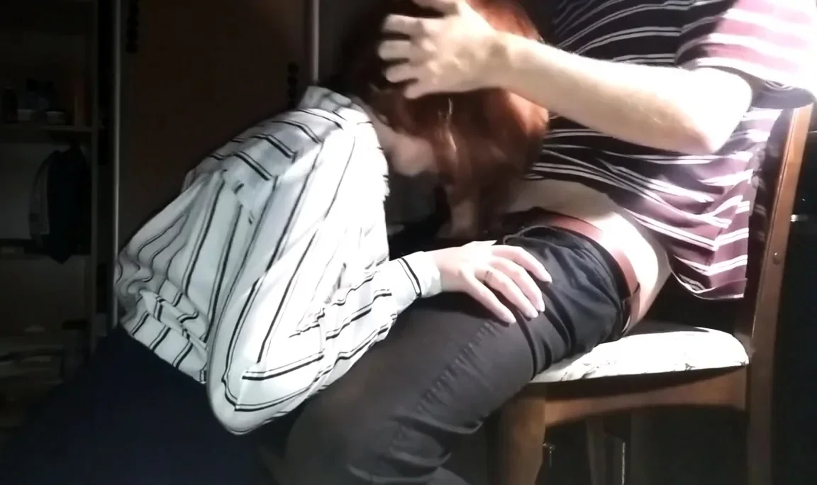 Naughty Redhead Schoolgirl Gets Anal and Facial