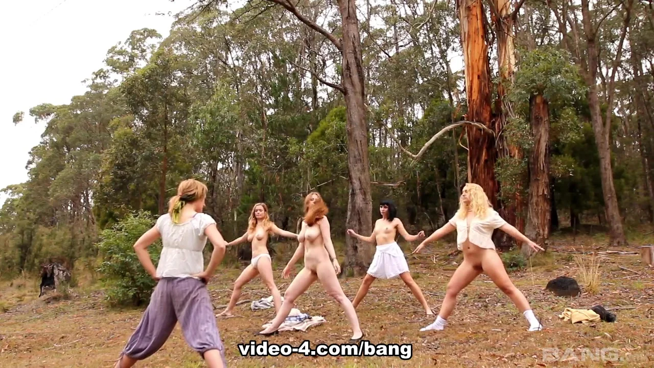 Naked yoga calms kim cums, marina lee, chloe b. and laney day - BANG