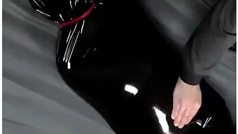 Pvc Latex Rubber Cocoon Struggle With Orgasm
