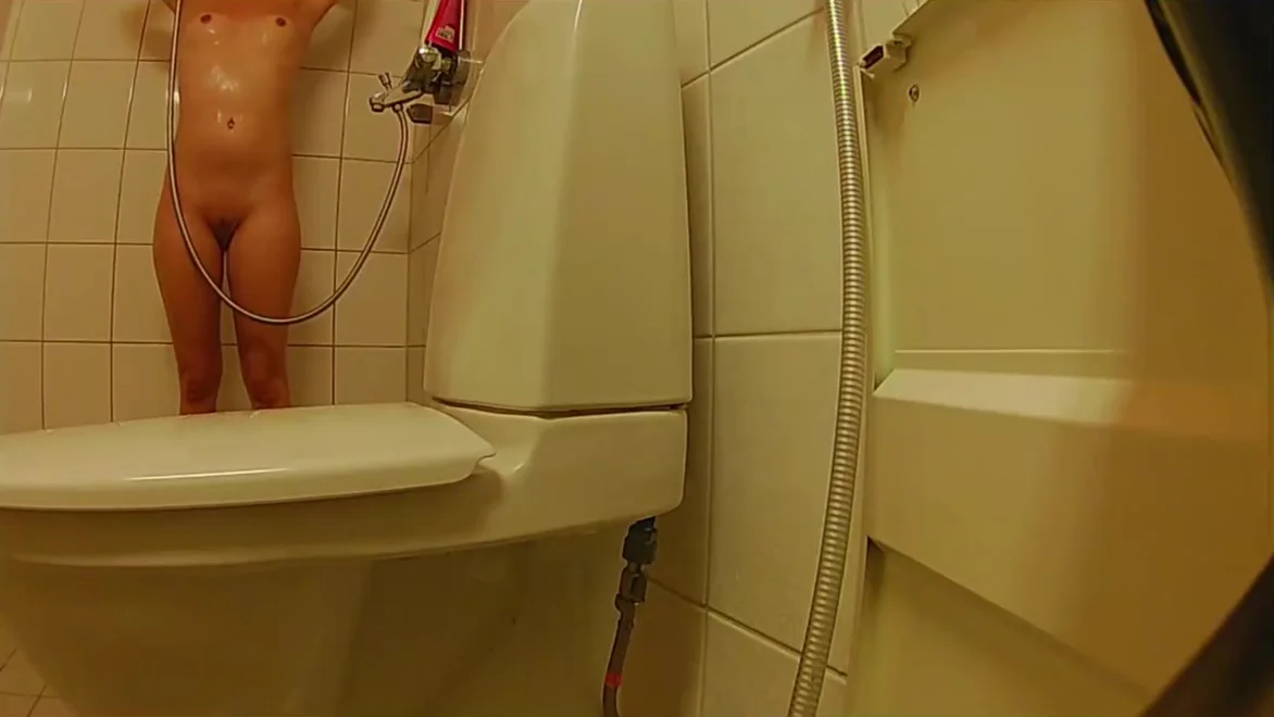 Spying Step sister in shower