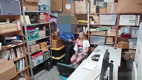 Shoplifter Alyssa Cole hardcore sex with LPs huge cock