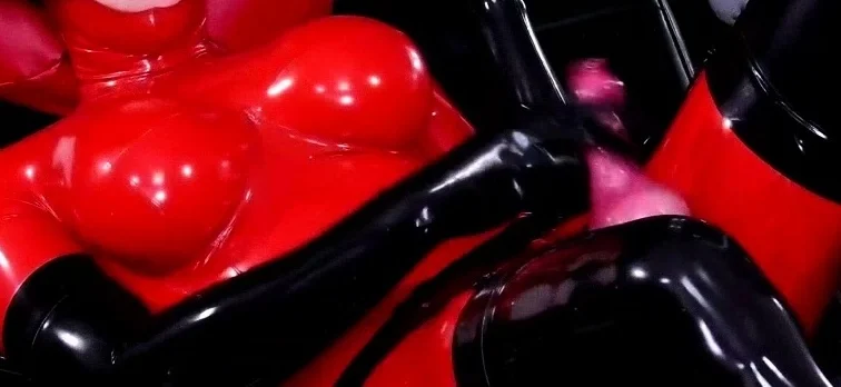 Exclusive Crossdresser in Latex Lingerie Part 3