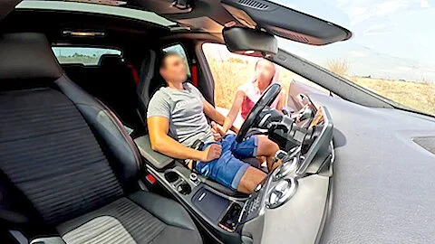 A Stranger Girl Catches Me Jerking Off In The Car And Helps Me Finish Cumming By Giving Me A Blowjob 10 Min