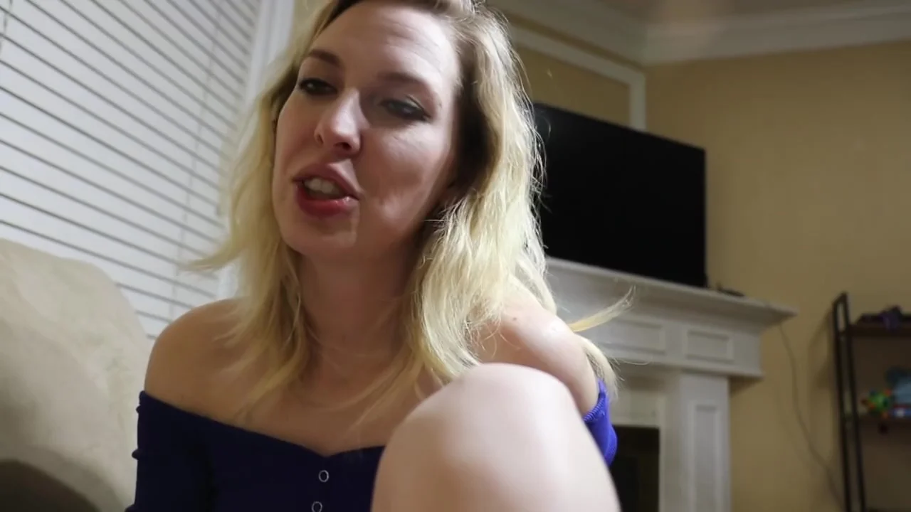 Husband caught masturbating, SPH, feet worship, feet in face, and cumshot!