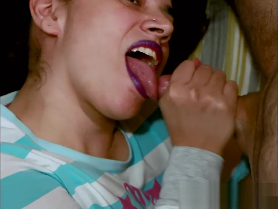 CFNM - Blowjob on the bed + Facial and Cumplay