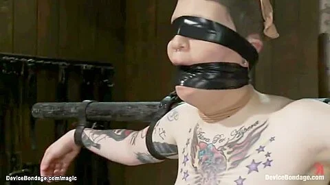 Bound Slaves Machine Fucked In The Air