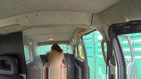 Petite redhead amateur bangs cab driver