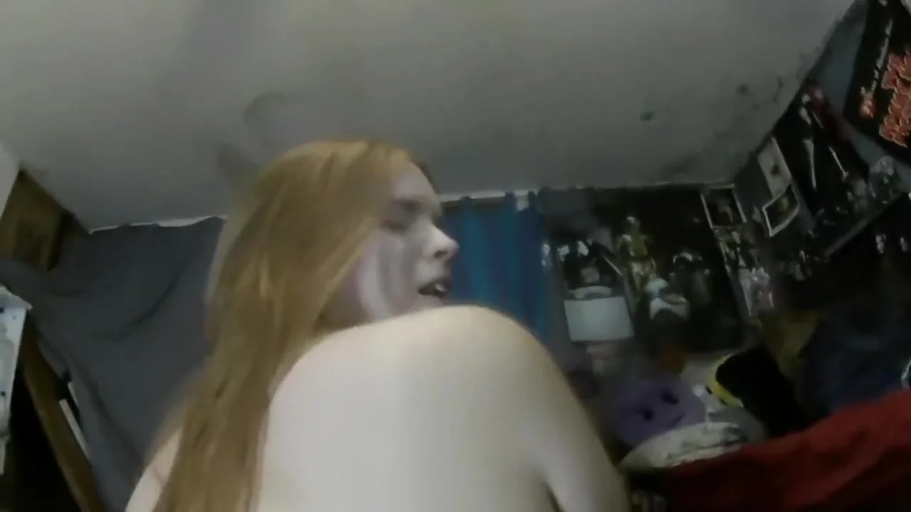 Reverse Cowgirl on the BBC Dildo ( Curvy Redhead Rides a Black Dildo )