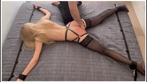 Hot 18 Yo Slave Teen 18+ Tied To Bed Gets Orgasm Denial And Then Multiple Orgasm